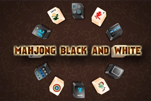 Mahjong Schwarz und Weiß