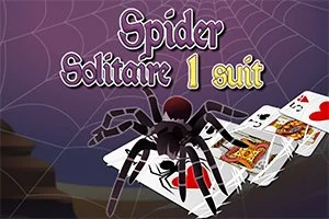 Spider Solitaire 1 Farbe